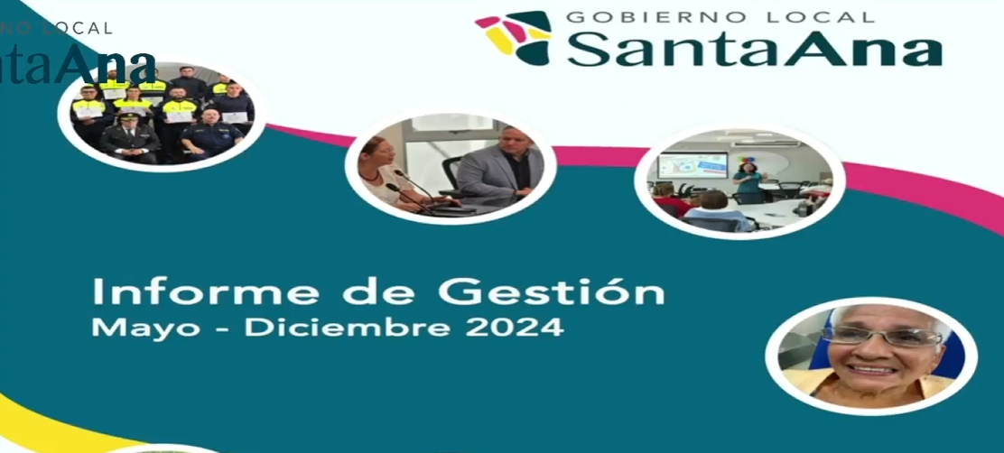 Alcaldía presentó el informe sobre la Rendición de Cuentas del 2024 para el cantón de Santa Ana.