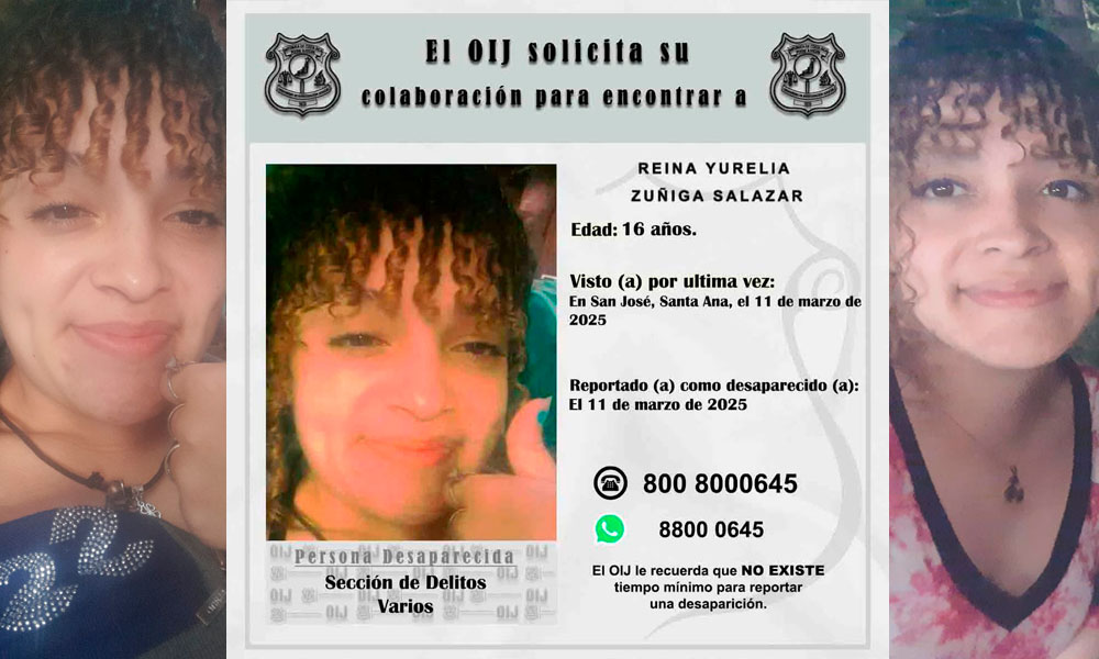 Madre santaneña clama por más ayuda del OIJ para localizar a su hija de 16 años