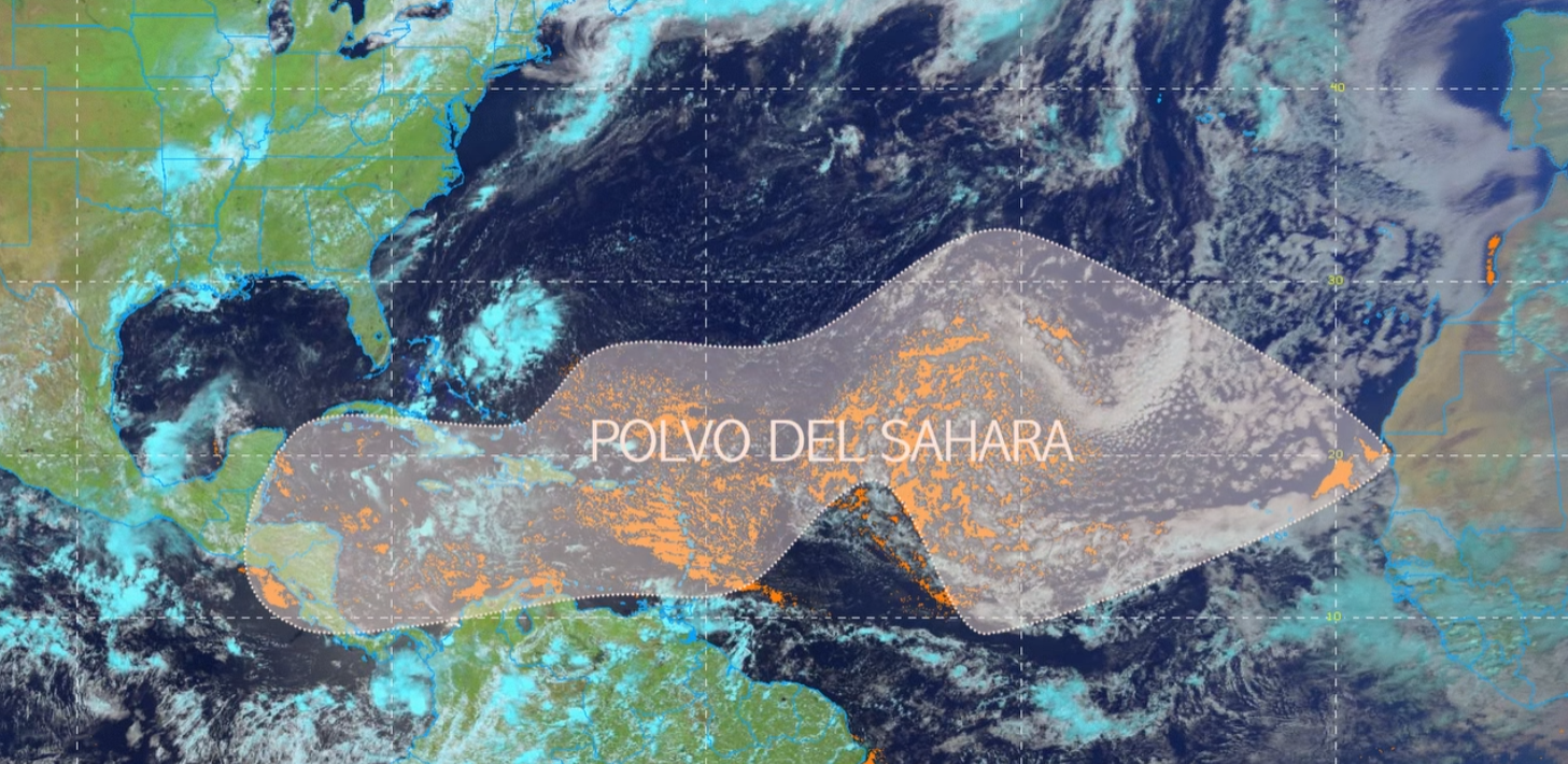 Ingreso de polvo del Sahara reduce lluvias y aumenta vientos en el país