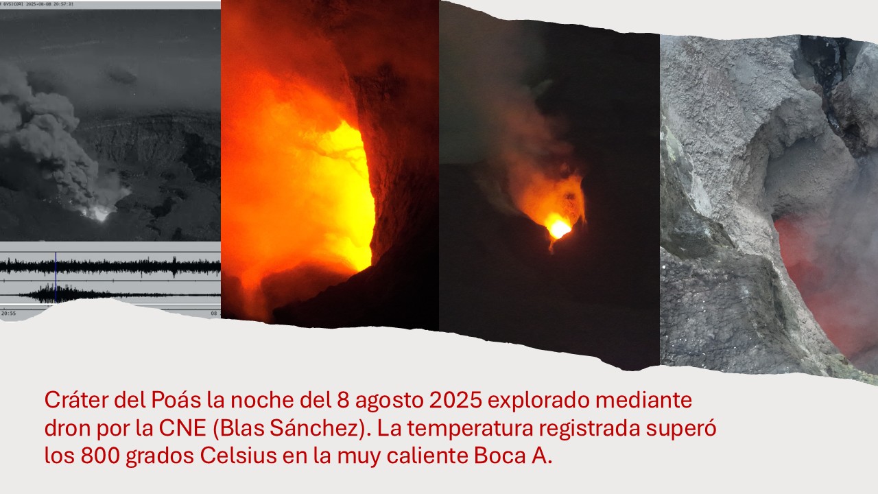Nueva actividad en el Volcán Poás revela magma cercano a la superficie