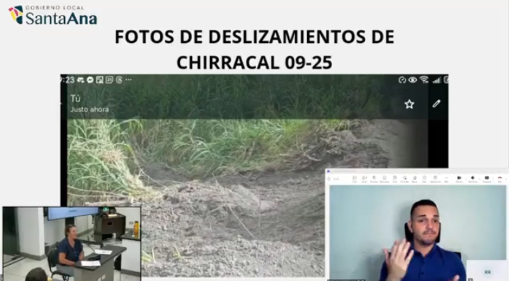 Vecina de Chirracal clama por prevención ante deslizamientos en el Concejo Municipal