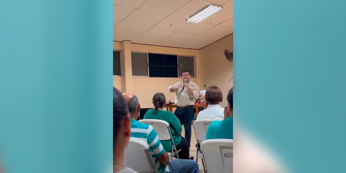 Álvaro Ramos del PLN visitó Santa Ana para dialogar sobre retos locales y nacionales