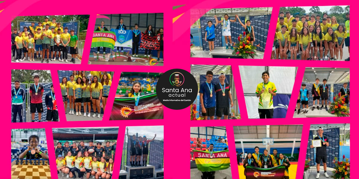 115 medallas y 14 récords: Santa Ana brilló en los Juegos Deportivos Nacionales