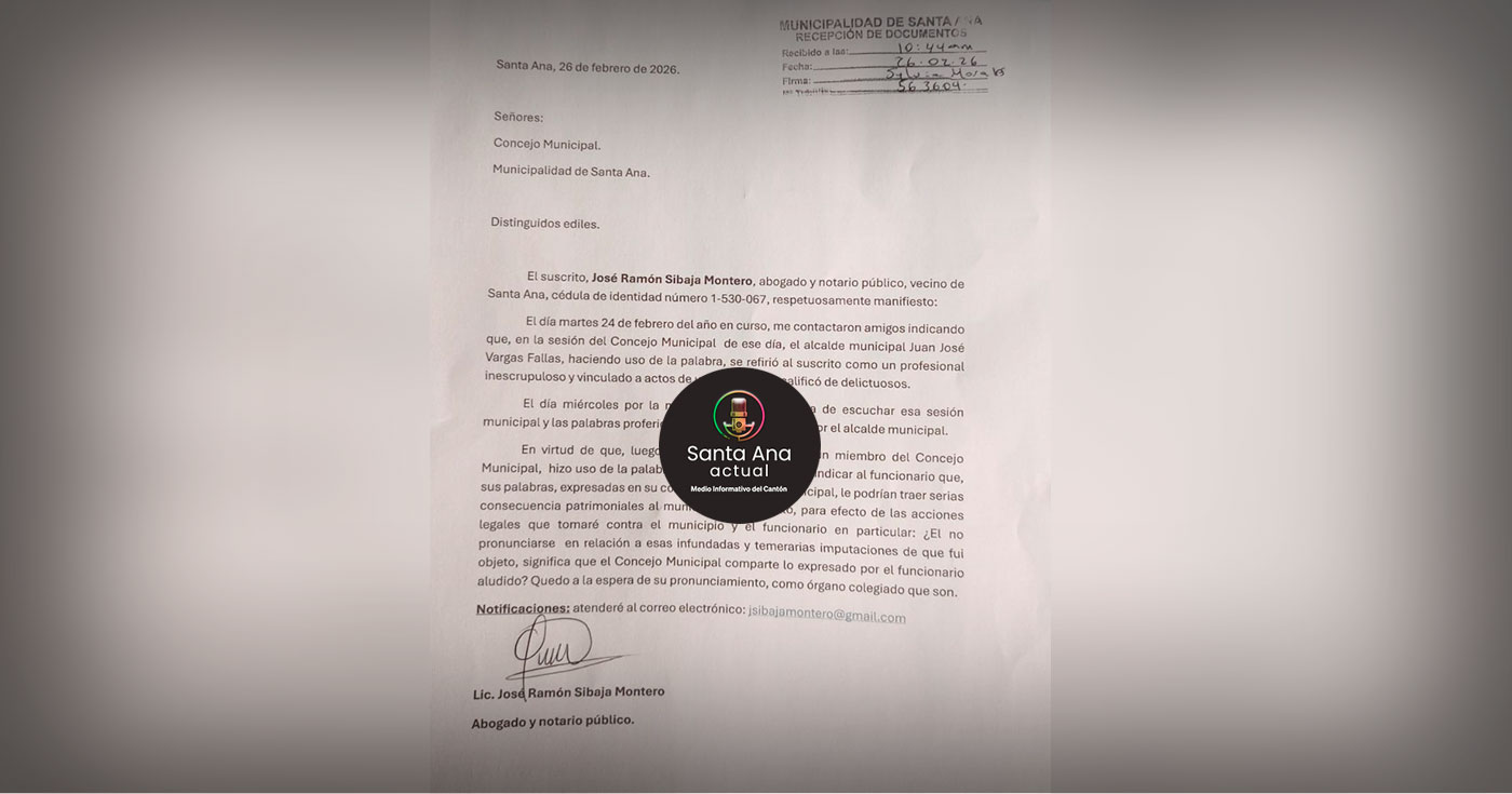 Abogado advierte posibles acciones legales contra la Municipalidad tras declaraciones del alcalde en el Concejo Municipal