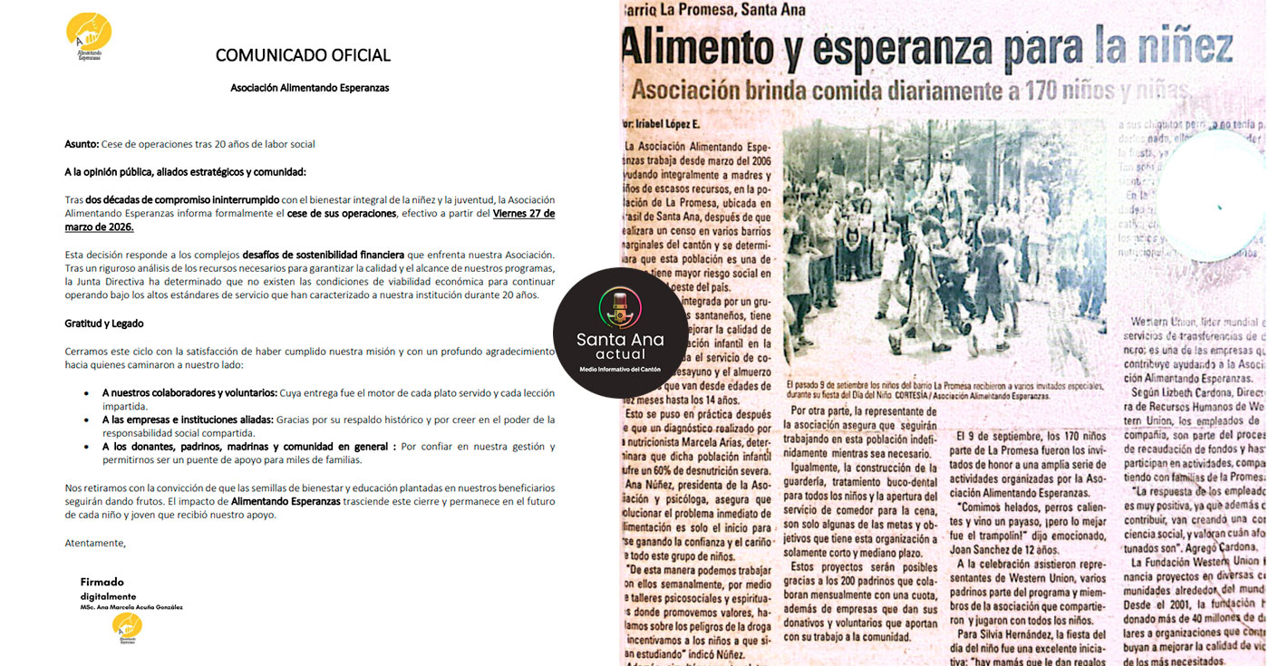 Tras 20 años de labor social, Alimentando Esperanzas dice adiós en barrio Las Promesas
