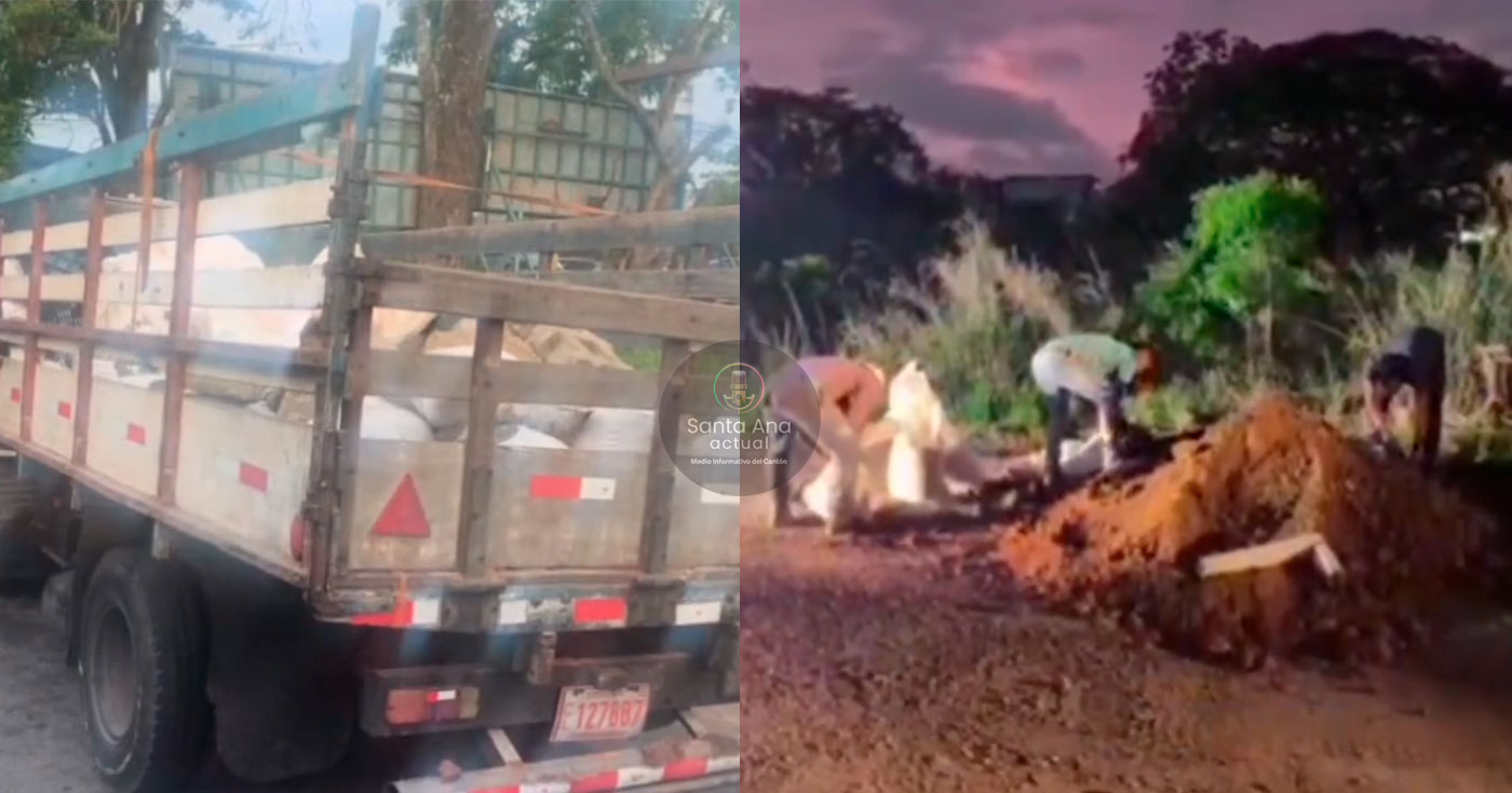 Policía Municipal obliga a conductor a recoger escombros arrojados en Las Mezas en Brasil