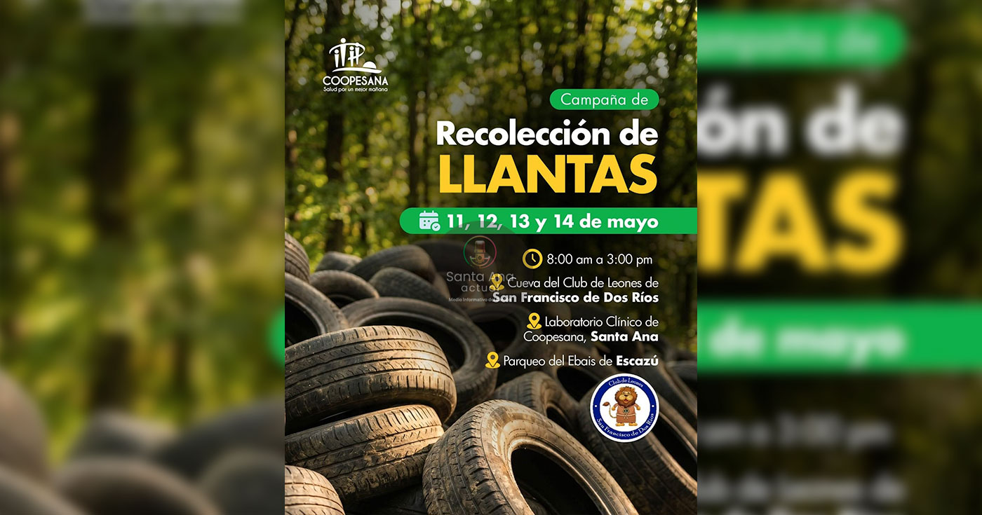 Coopesana impulsa jornada de recolección de llantas