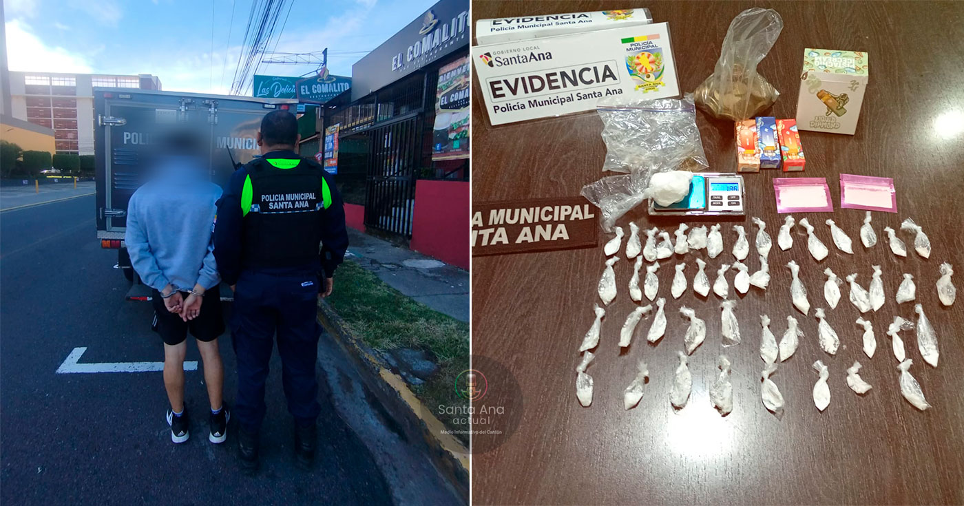 Policía Municipal detuvo esta madrugada a sujeto por preparar drogas para distribución