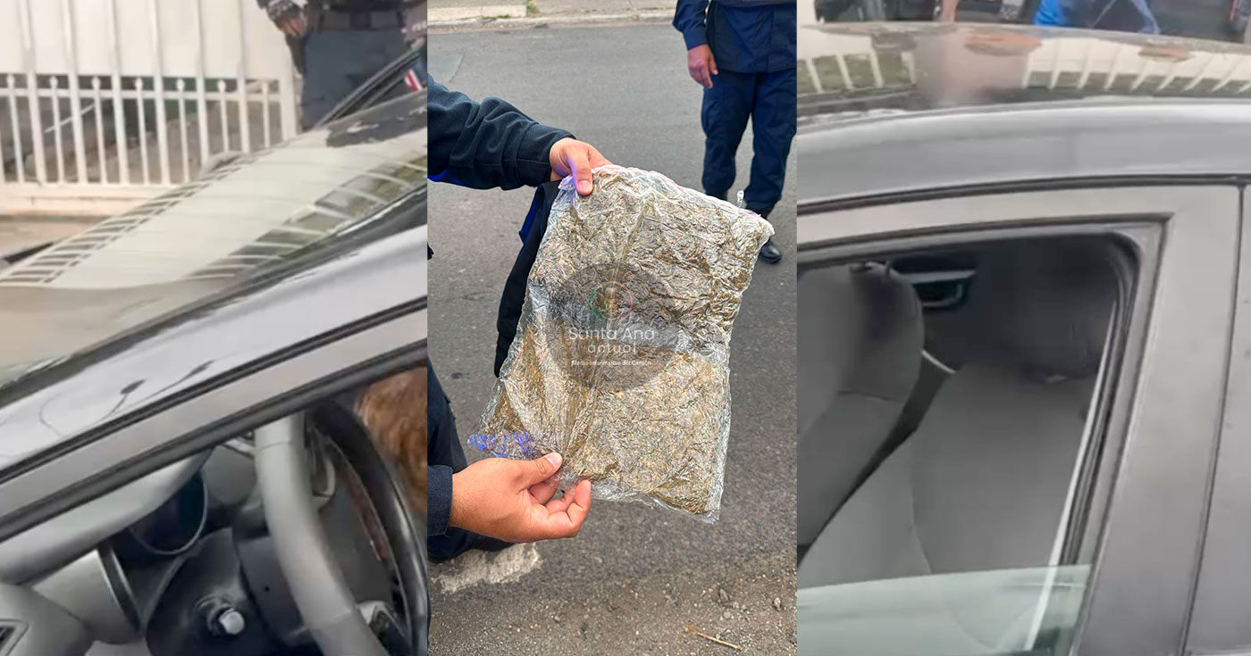 Más de medio kilo de marihuana decomisado en control policial en Pozos