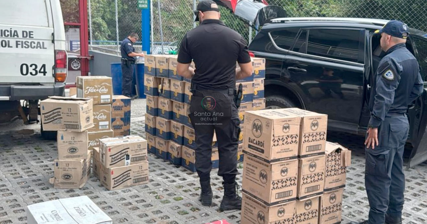 Fuerza Pública decomisa cargamento ilegal de licor en el distrito de Pozos