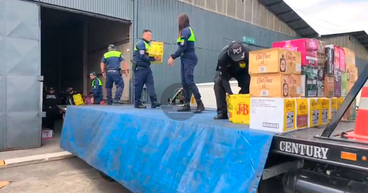 Investigan posible organización dedicada al contrabando de licor en Santa Ana