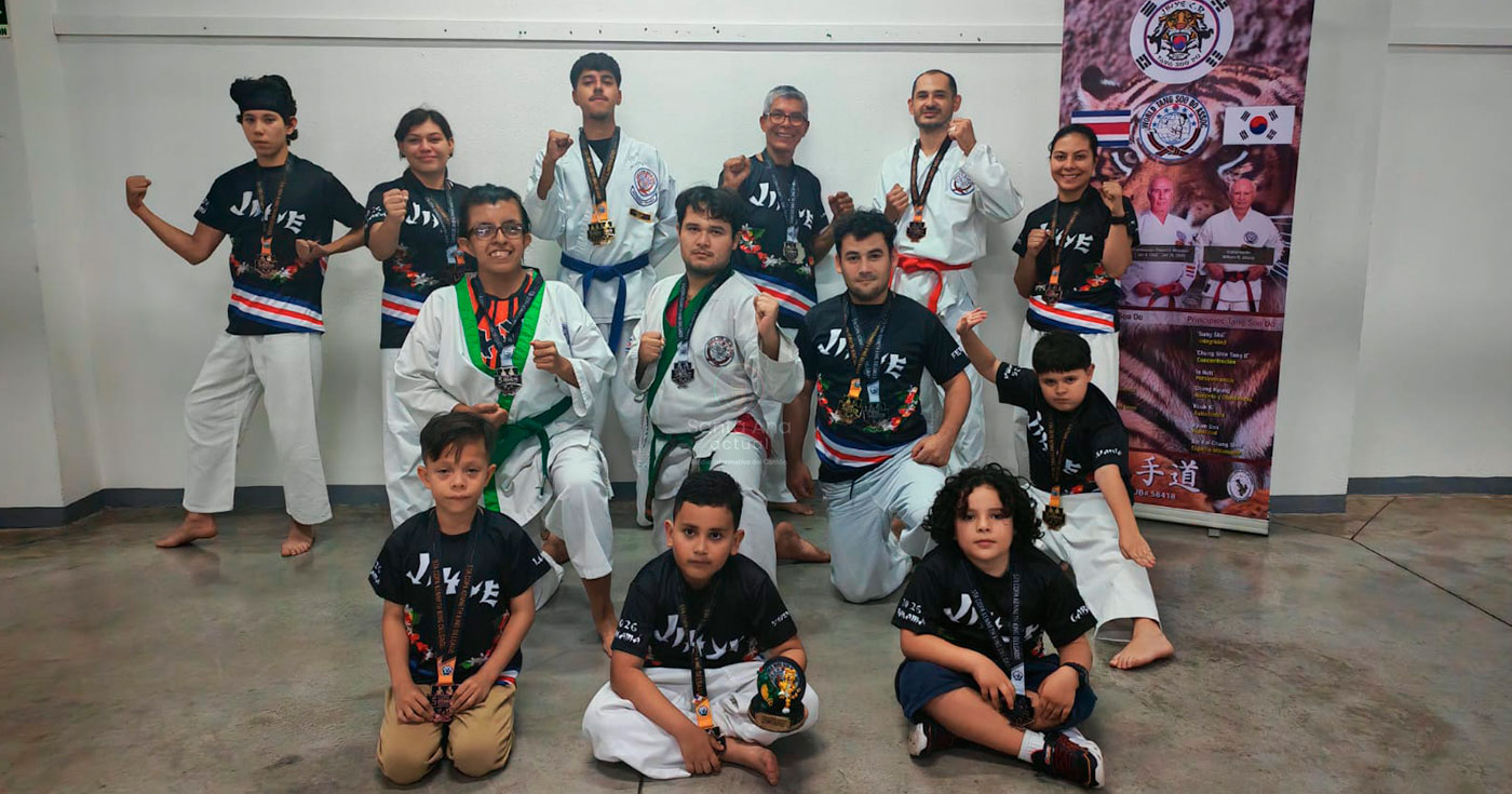 Academia de Tang Soo Do de Piedades destaca en torneo internacional en Panamá con bajos recursos