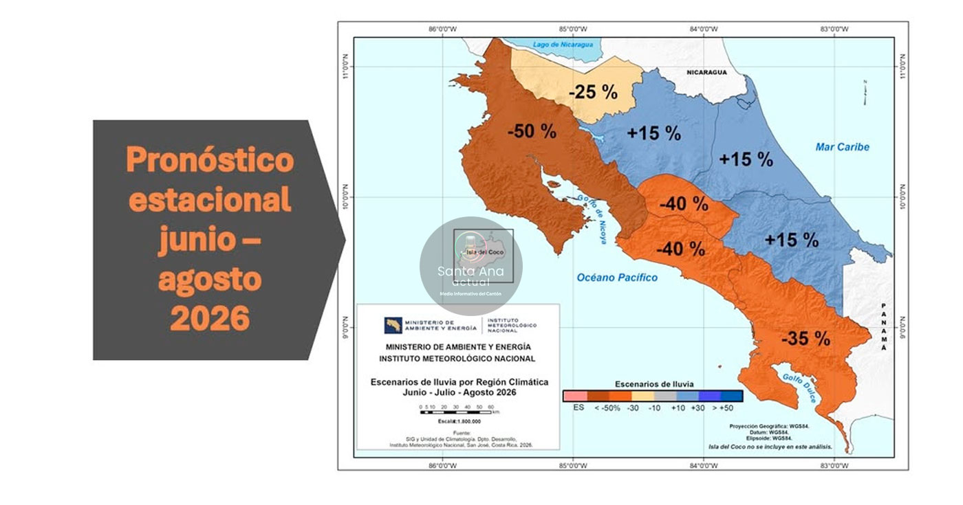 IMN prevé atraso en la llegada de la época lluviosa y una canícula más intensa en 2026