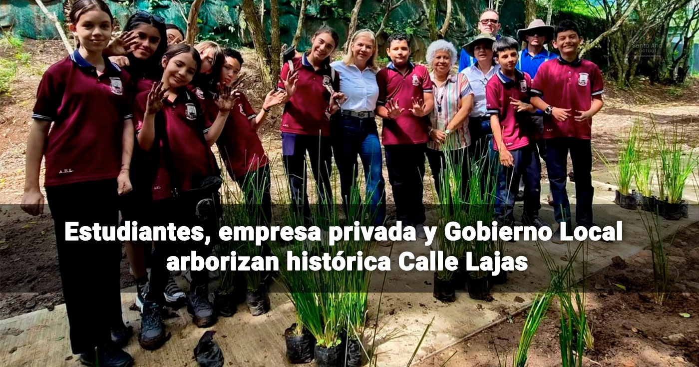 Estudiantes, empresa privada y Gobierno Local arborizan histórica Calle Lajas
