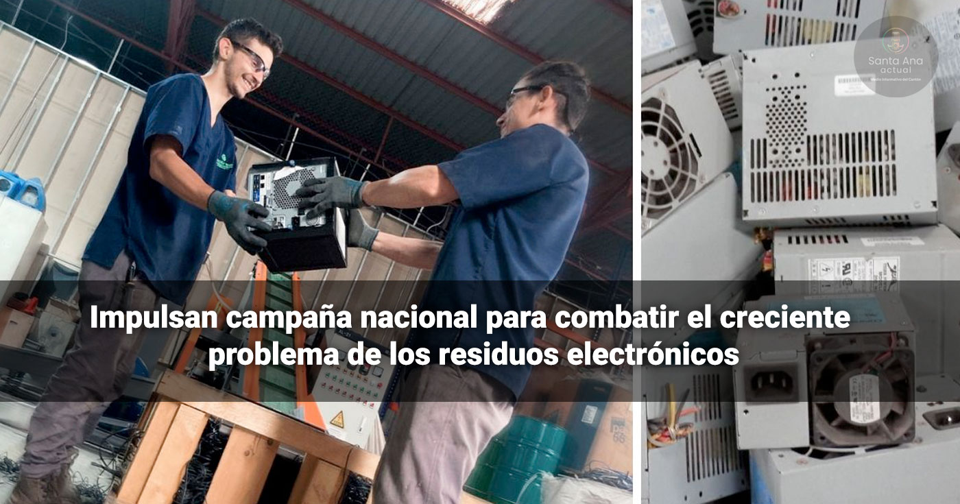 Impulsan campaña nacional para combatir el creciente problema de los residuos electrónicos