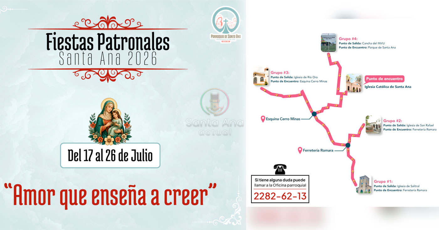 Se vienen las Fiestas Patronales 2026 con actividades religiosas, culturales y familiares
