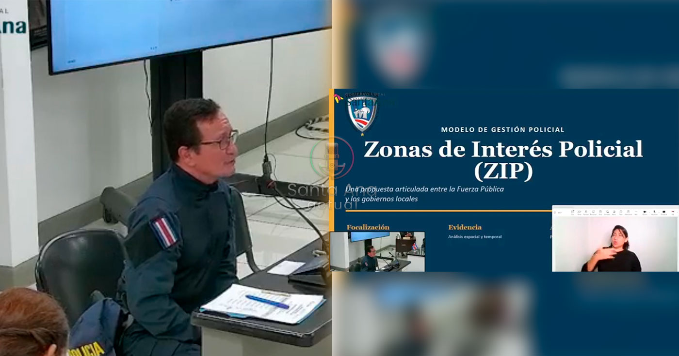 Fuerza Pública implementará nuevo modelo de seguridad preventiva en Santa Ana